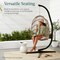 Best Choice Products Metal Hanging Hammock C-Stand for Chair/ Weather-Resistant Finish, Offset Base - Stand Only